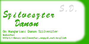 szilveszter danon business card